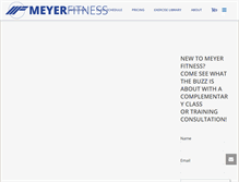 Tablet Screenshot of meyer-fitness.com